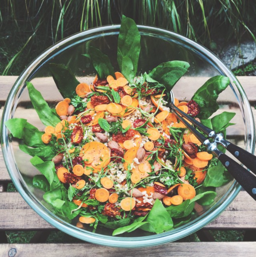 New! Carrot & brown rice salad