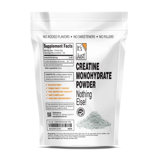 It's Just! - Creatine Monohydrate Powder, Made in USA - Image 5