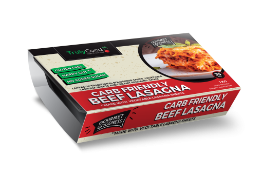 BEEF LASAGNA, LOW CARB, GLUTEN FREE:             300G -1 KG