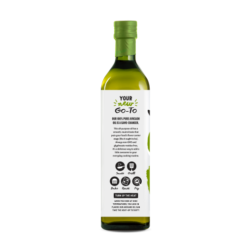 100% Pure Avocado Oil 750ml Glass Bottle - Image 3