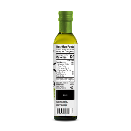 100% Pure Avocado Oil 250ml Glass Bottle - Image 2