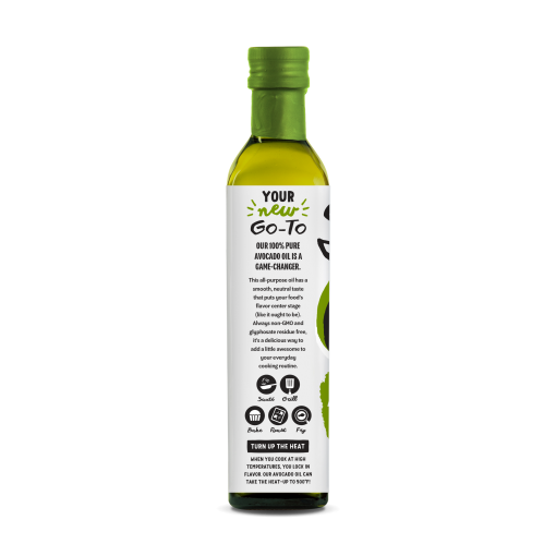 100% Pure Avocado Oil 250ml Glass Bottle - Image 3