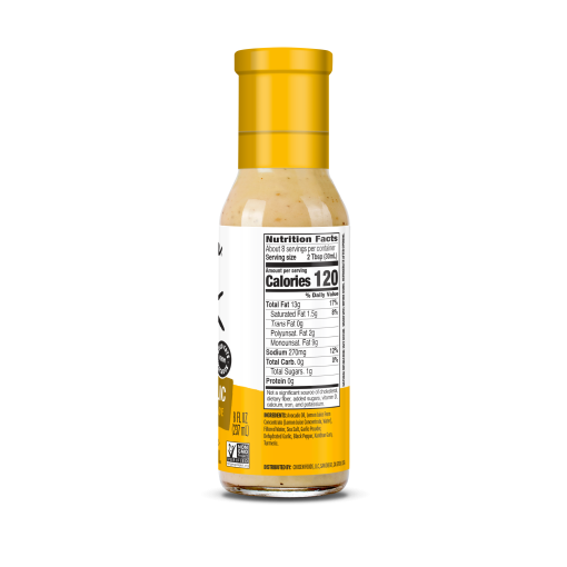 Lemon Garlic Dressing (8oz Glass Bottle) - Image 2