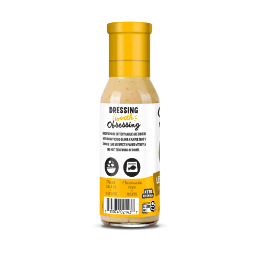 Lemon Garlic Dressing (8oz Glass Bottle) - Image 3