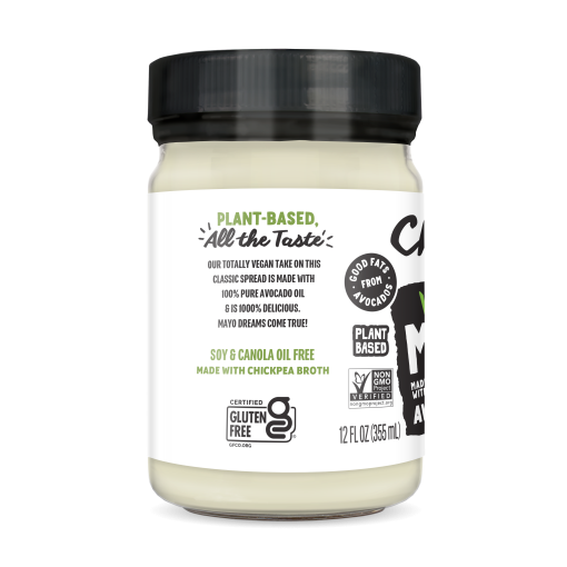 Vegan Avocado Oil Mayo 12oz Glass Jar - Image 2