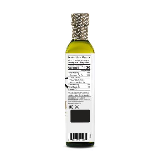 100% Pure Extra Virgin Avocado Oil 250ml Glass Bottle - Image 2