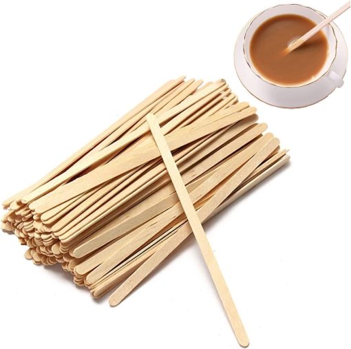 Wholesale Bulk Wooden Coffee Stirrers 1000 pcs – 5.5 inch (140mm) - Image 2